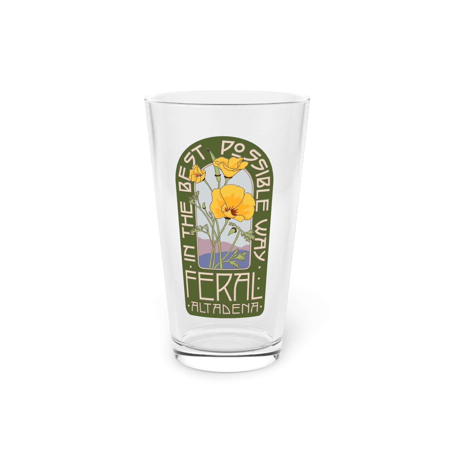 Feral Altadena Pint Glass